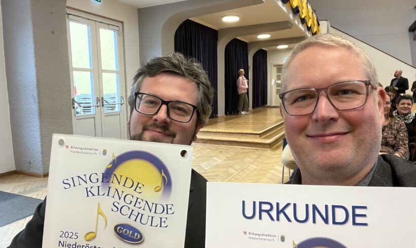 Singende, Klingende Schule in GOLD! Singende, Klingende Schule in GOLD!